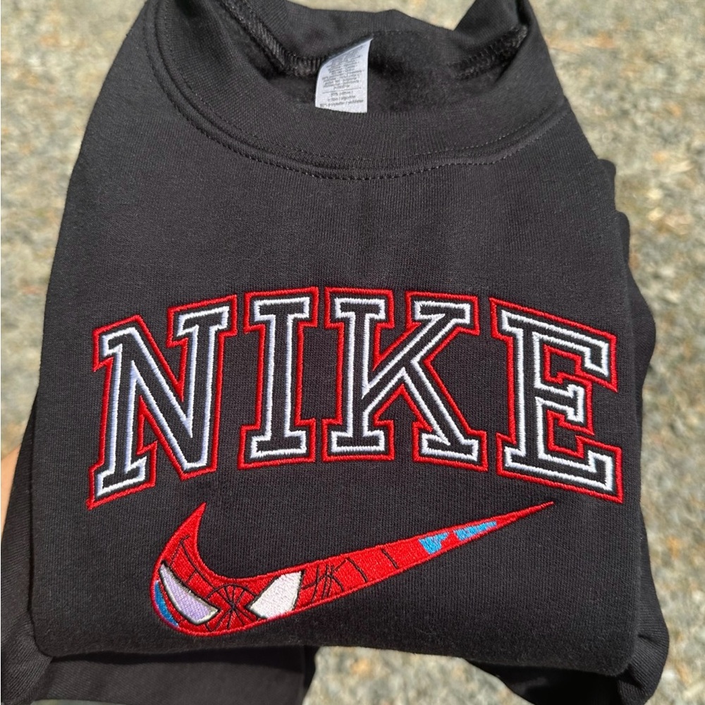 Nike Spider-Man Embroidered Crewneck Sweatshirt